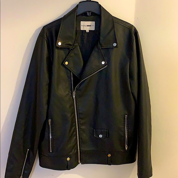 Fashion Nova Jackets & Coats Mens Fashion Nova Leather Jacket